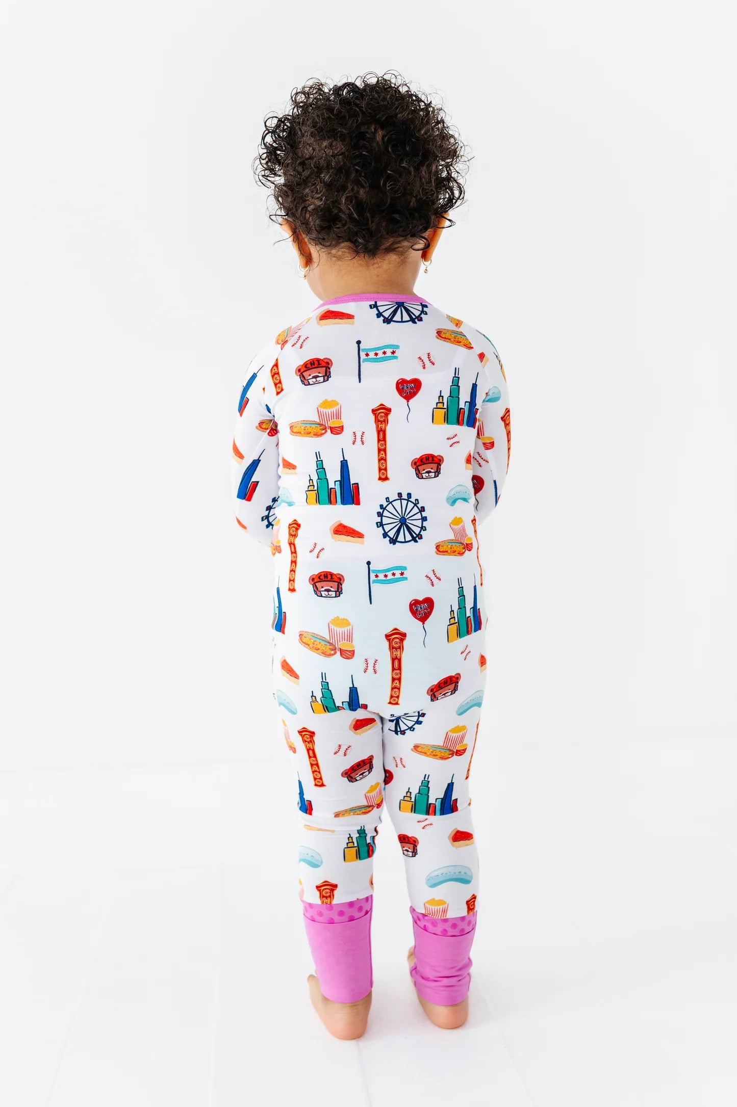 Sweet Home Chicago Convertible Footies - Pink