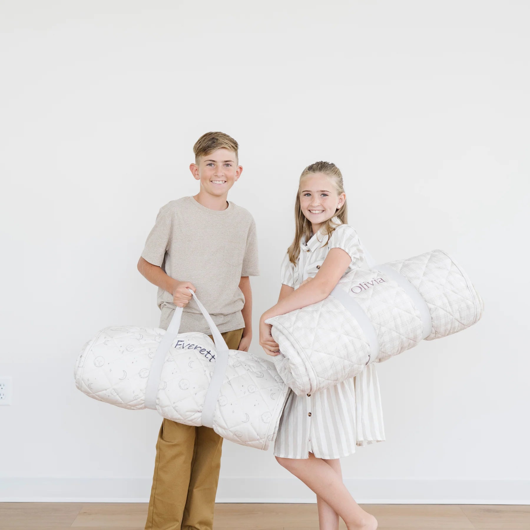 Minky/Faux Fur Nap Mat - Twinkle Twinkle Little One