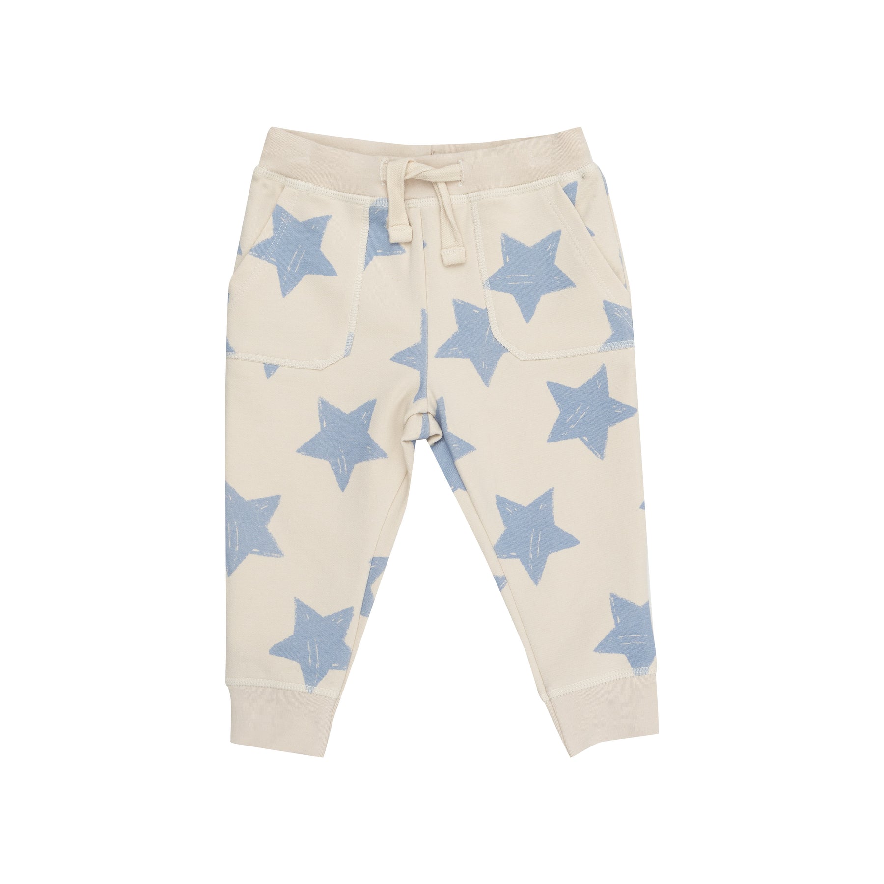 Sketchy Stars Blue French Terry Raglan & Jogger Set