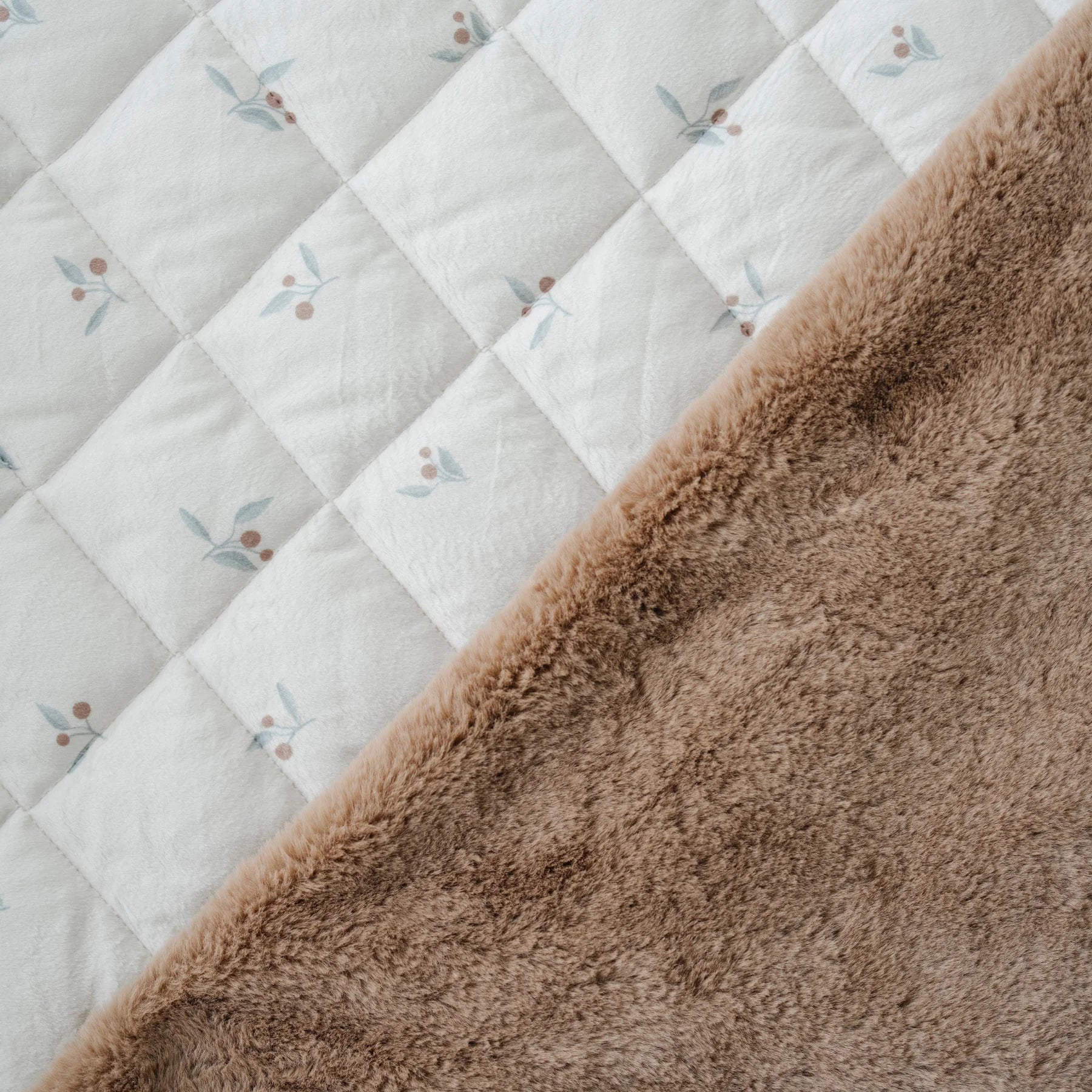 Minky/Faux Fur Nap Mat - Twinkle Twinkle Little One