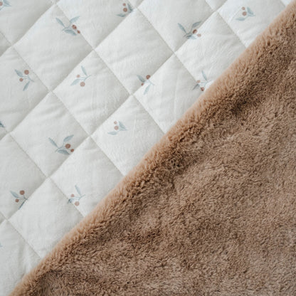 Minky/Faux Fur Nap Mat - Twinkle Twinkle Little One