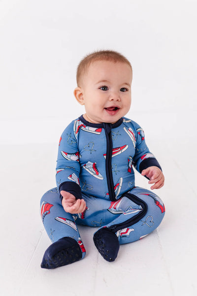 Sneaker Sweethearts Convertible Footies