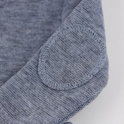 Mini Honeycomb Elbow Patch Henley 2 Pc Set - Denim - Twinkle Twinkle Little One