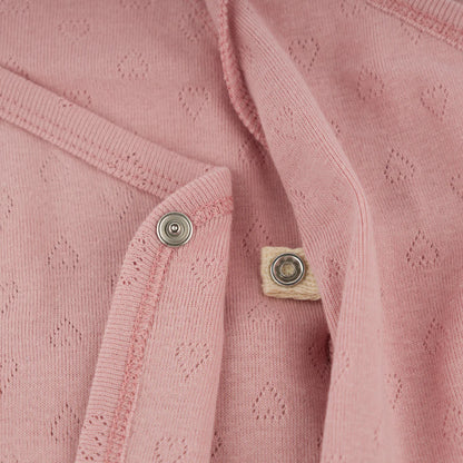 Pointelle Kimono Set - Hearts - Blush - Twinkle Twinkle Little One