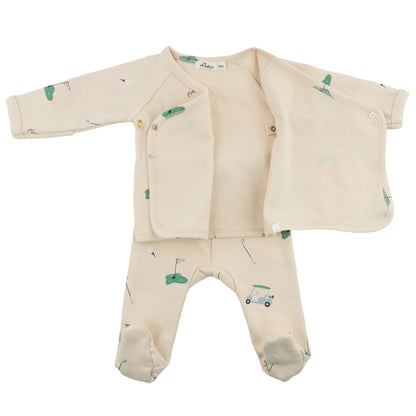 Kimono Set - Golf - Natural - Twinkle Twinkle Little One