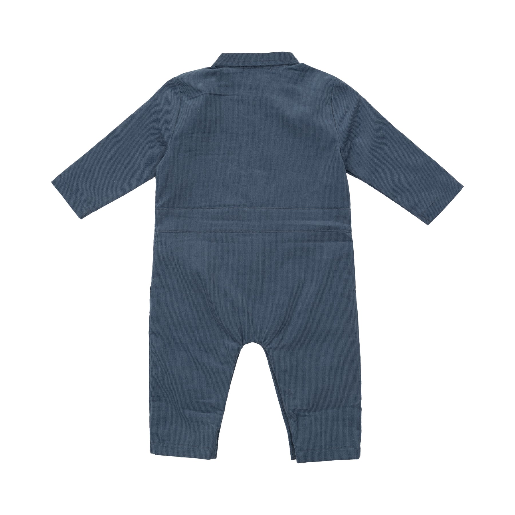 Navy Cotton Corduroy Retro Jumpsuit - 0