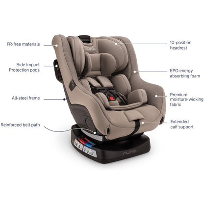 Nuna RAVA Fire Retardant-Free Convertible Car Seat - Twinkle Twinkle Little One