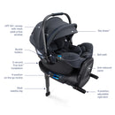 Nuna PIPA RX Infant Car Seat + RELX Base - Twinkle Twinkle Little One