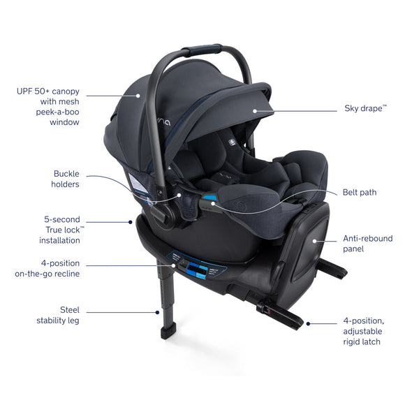 Nuna PIPA RX Infant Car Seat + RELX Base - Twinkle Twinkle Little One