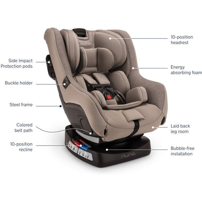 Nuna RAVA Fire Retardant-Free Convertible Car Seat - Twinkle Twinkle Little One