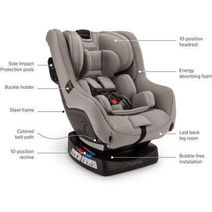 Nuna RAVA Fire Retardant-Free Convertible Car Seat - Twinkle Twinkle Little One