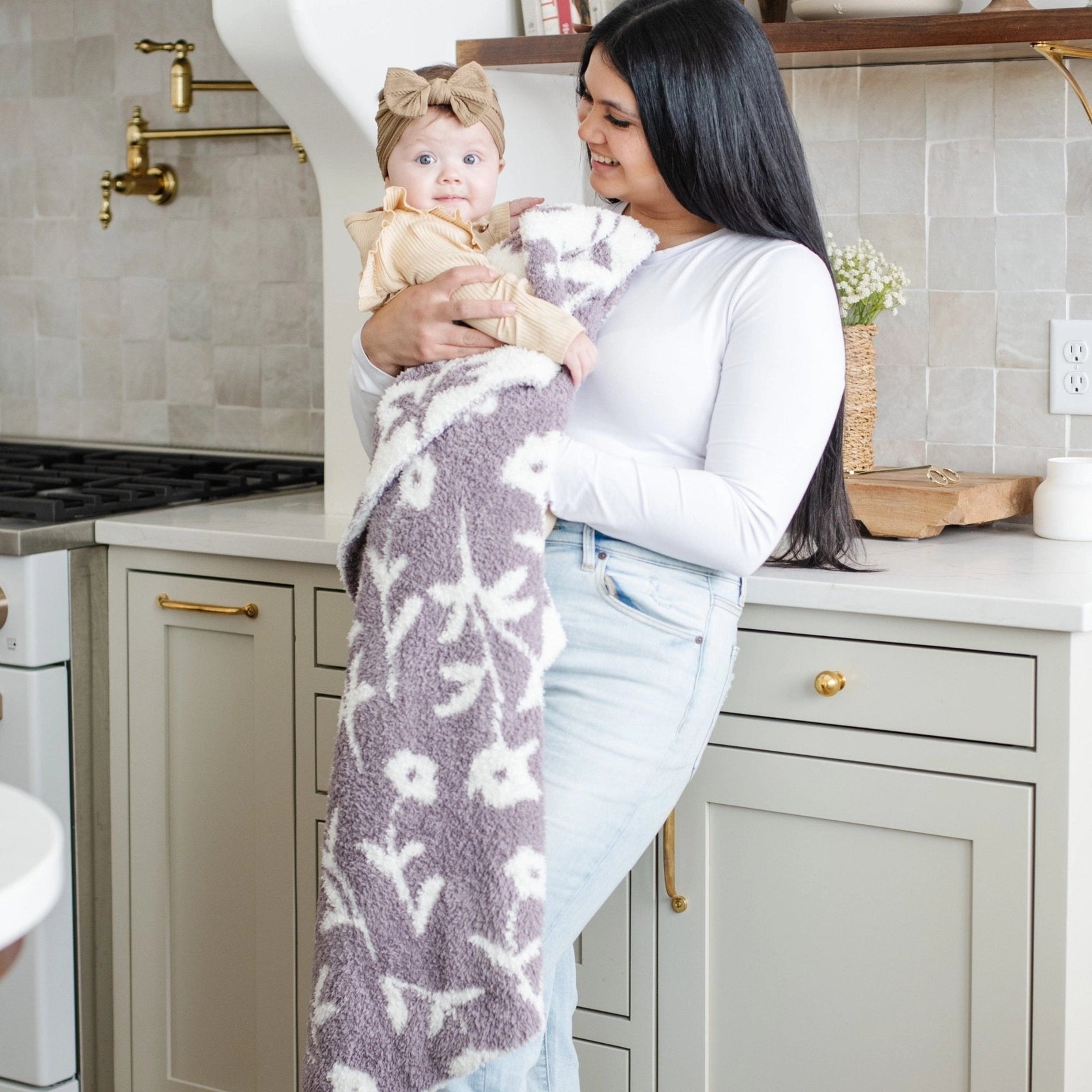 DOUBLE-LAYER BAMBONI RECEIVING BLANKETS
