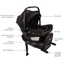 Nuna PIPA Aire RX Infant Car Seat + RELX Base - Twinkle Twinkle Little One