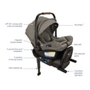Nuna PIPA Aire RX Infant Car Seat + RELX Base - Twinkle Twinkle Little One