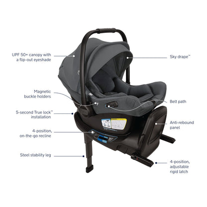 Nuna PIPA Aire RX Infant Car Seat + RELX Base