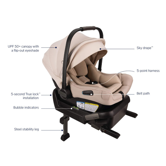 Nuna PIPA Aire Infant Car Seat + Pipa Series Base - Twinkle Twinkle Little One