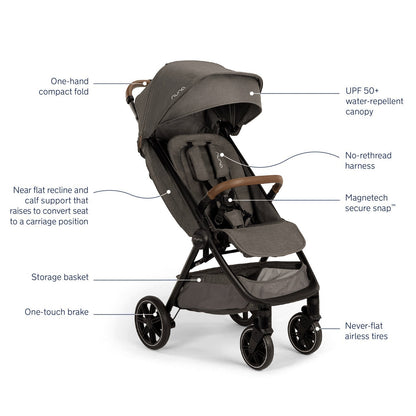 Nuna TRVL LX Stroller + Carry Bag - Twinkle Twinkle Little One