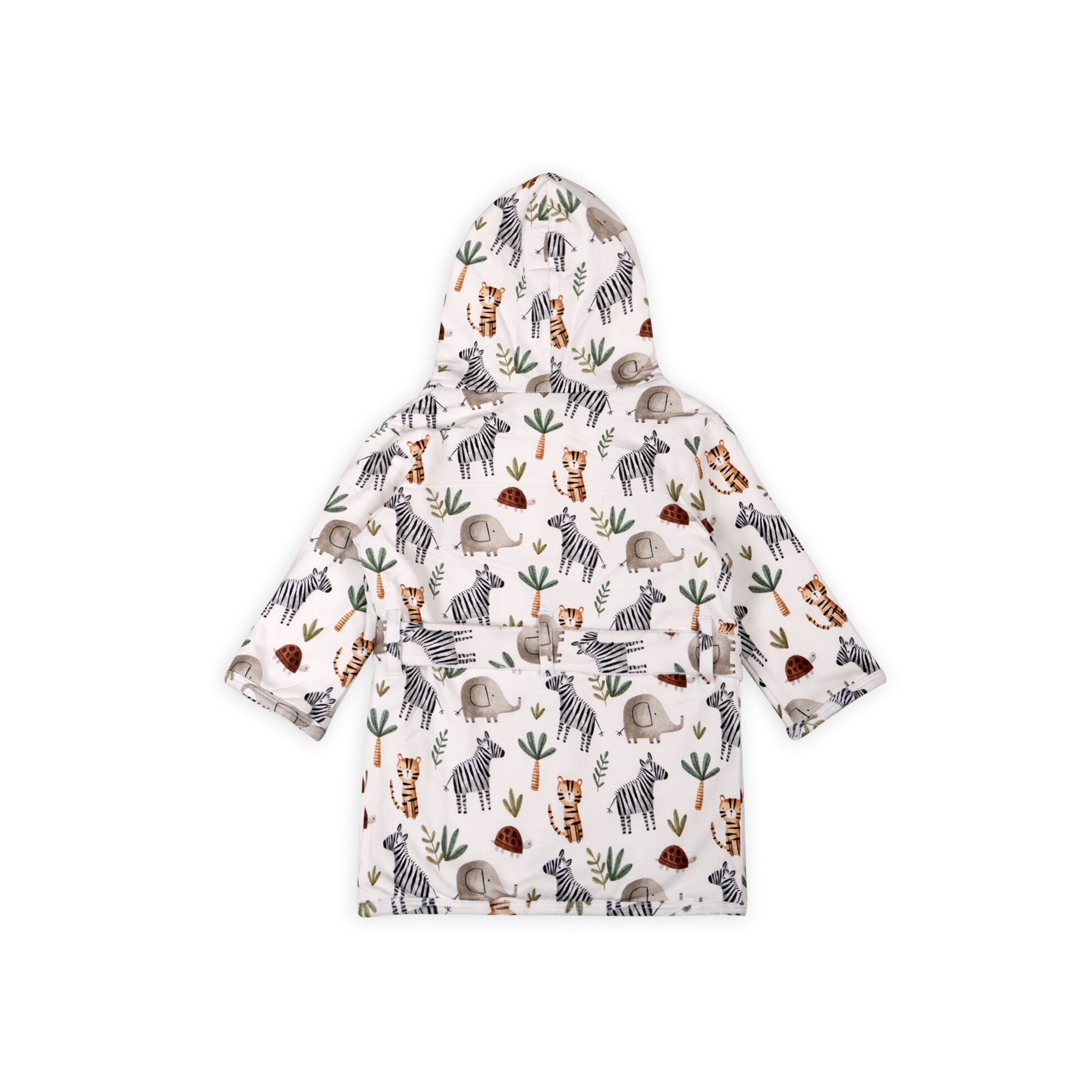 Savannah Animal Organic Cotton Hooded Baby Bathrobe - Twinkle Twinkle Little One