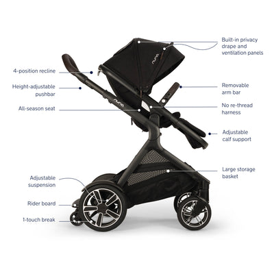Nuna DEMI Next Stroller + Rider Board