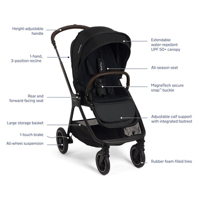 Nuna TRIV Next Stroller + PIPA Urbn Travel System