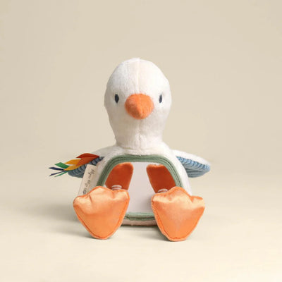 Itzy Ritzy Itzy Bitzy Mirror Sensory Tummy Time Mirror | Gracie the Goose