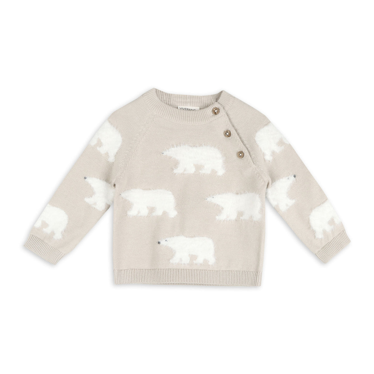 Polar Bear Baby Sweater Pullover & Pant Set (Organic Cotton)
