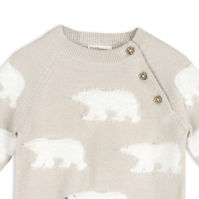 Polar Bear Baby Sweater Pullover & Pant Set (Organic Cotton)
