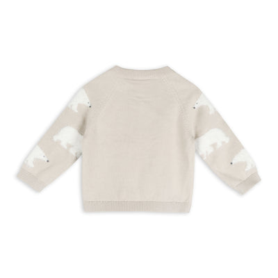 Polar Bear Baby Sweater Pullover & Pant Set (Organic Cotton)