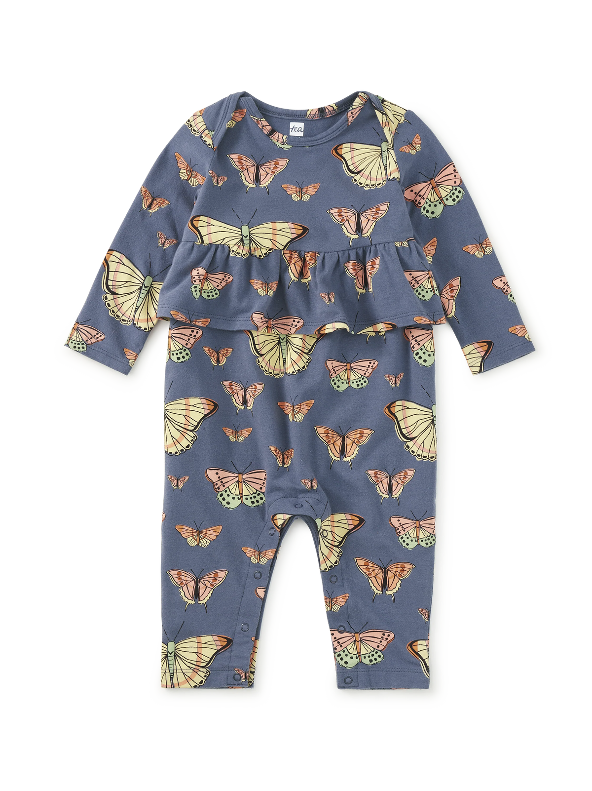 Skyfield Butterflies Pretty Peplum Baby Romper