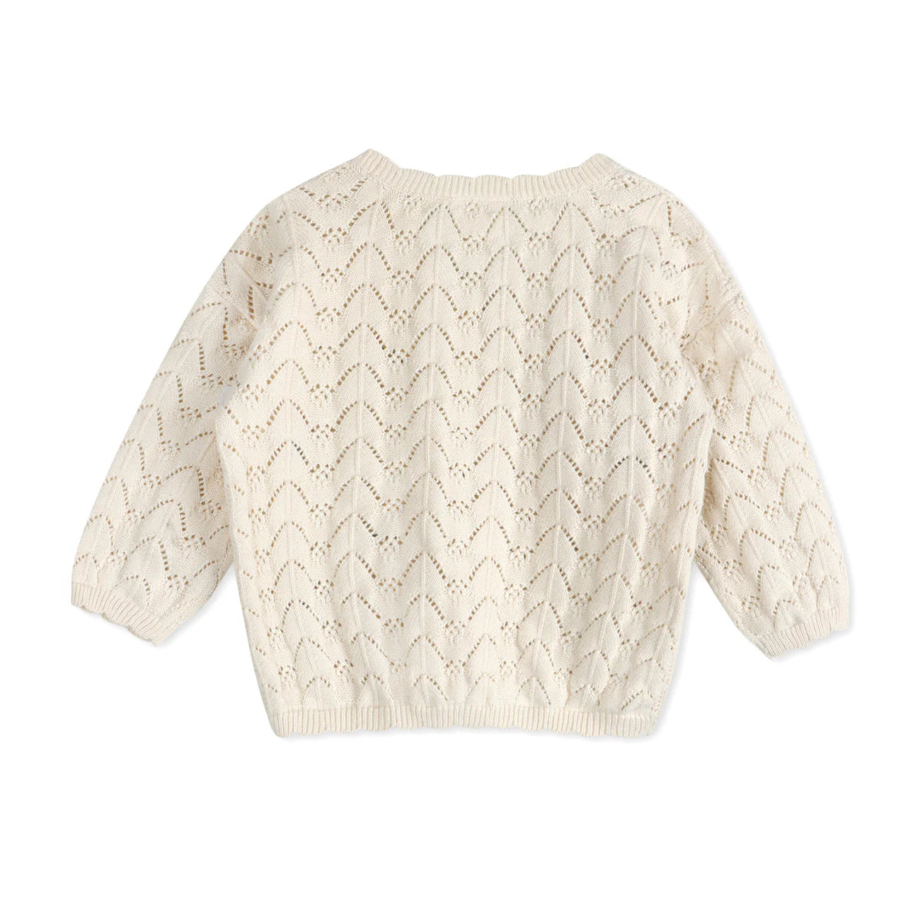 Hazel Floral Textured Baby Kit Cardigan (Organic Cotton)