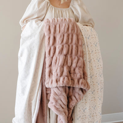 Montana Coles Double Ruched Receiving Blanket