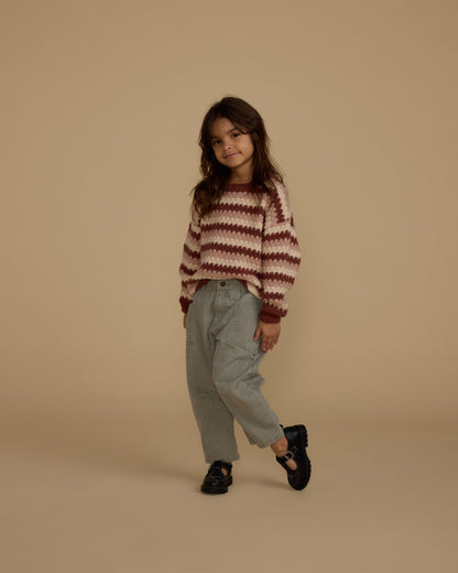 Rylee + Cru Aspen Sweater - Multi Stripe - Twinkle Twinkle Little One