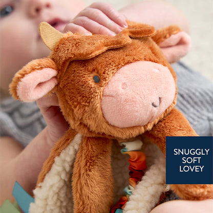 Itzy Lovey™ Plush And Teether Toy - Highland Cow - Twinkle Twinkle Little One