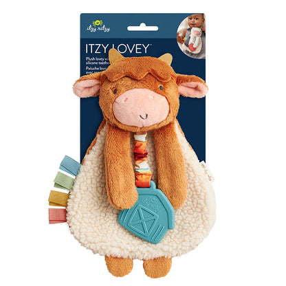 Itzy Lovey™ Plush And Teether Toy - Highland Cow - Twinkle Twinkle Little One