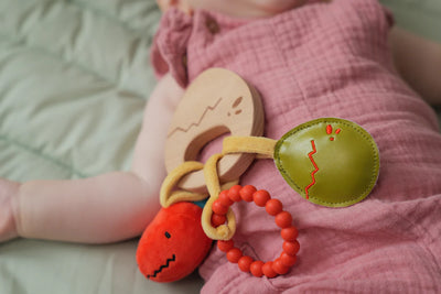 Dino Wooden Rattle - Twinkle Twinkle Little One