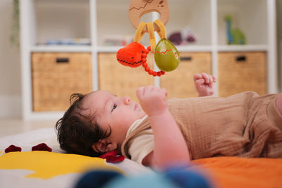Dino Wooden Rattle - Twinkle Twinkle Little One