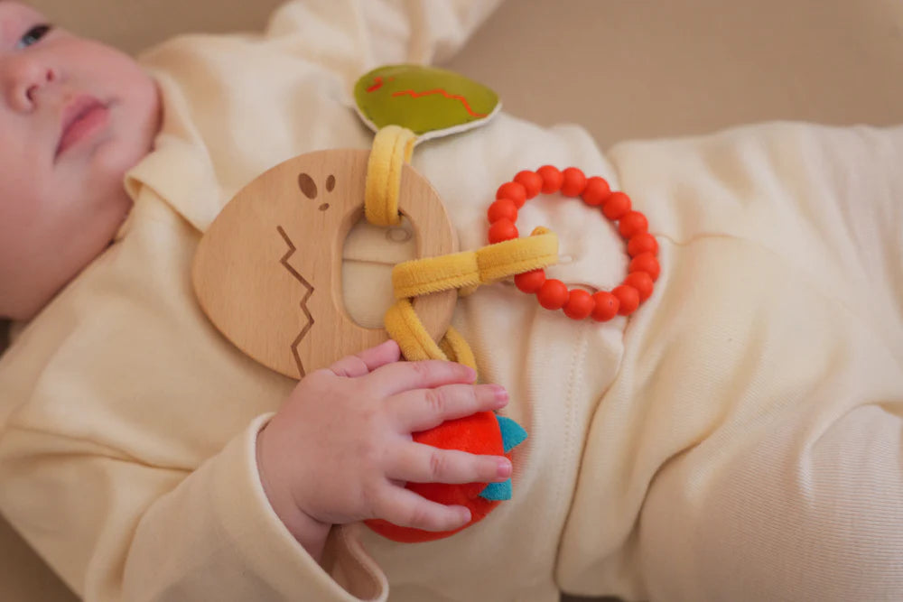 Dino Wooden Rattle - Twinkle Twinkle Little One