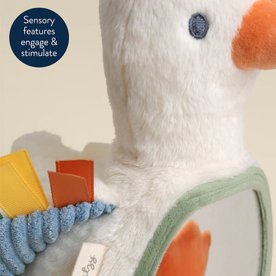 Itzy Ritzy Itzy Bitzy Mirror Sensory Tummy Time Mirror | Gracie the Goose