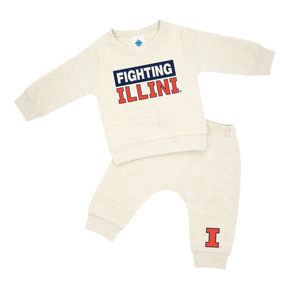 University of Illinois Sweatsuit in Oatmeal