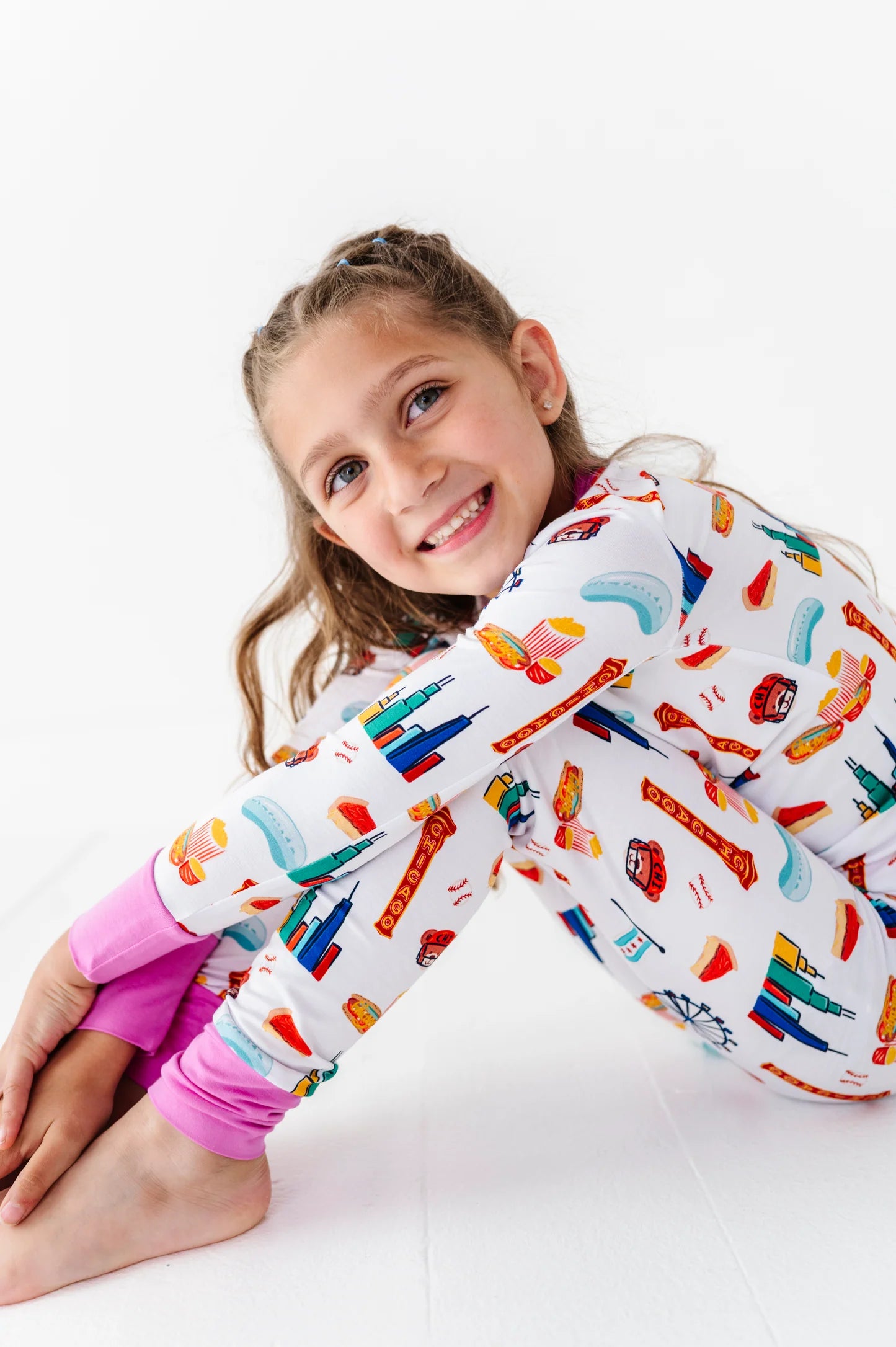 Sweet Home Chicago Kids Pajamas - Pink