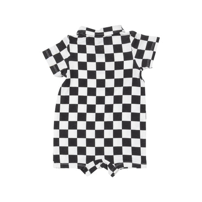 Checkerboard Polo Shortie - Twinkle Twinkle Little One