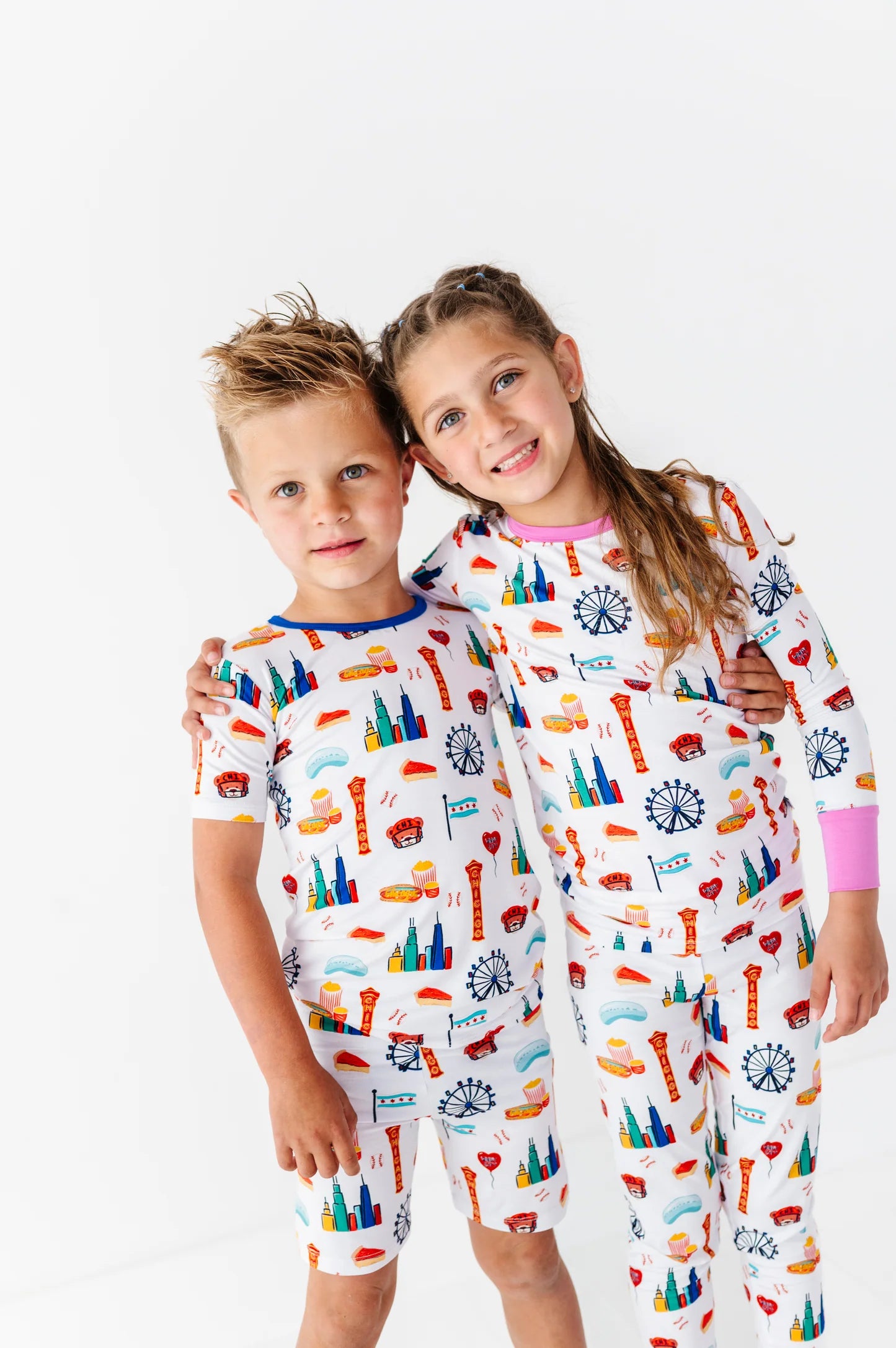 Sweet Home Chicago Kids Pajamas - Pink