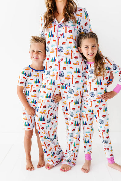 Sweet Home Chicago Kids Pajamas - Pink