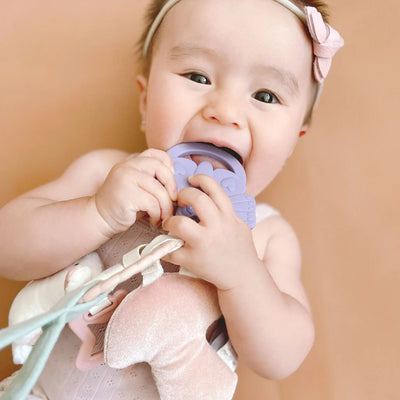 Bitzy Busy Ring™ Teething Activity Toy - Bunny - Twinkle Twinkle Little One