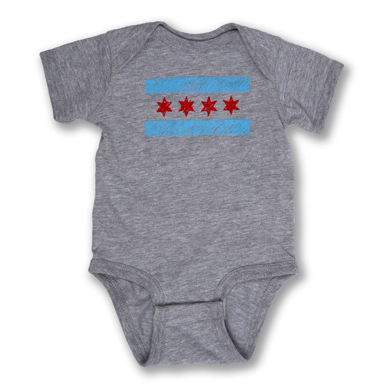 Chicago Doodle Flag Onesie