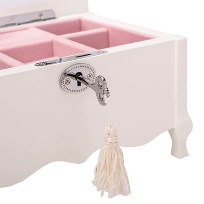 Classic Ballerina Musical Jewelry Box with Key – Swan Lake