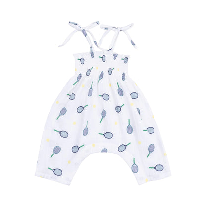 Tennis Smocked Romper - Twinkle Twinkle Little One