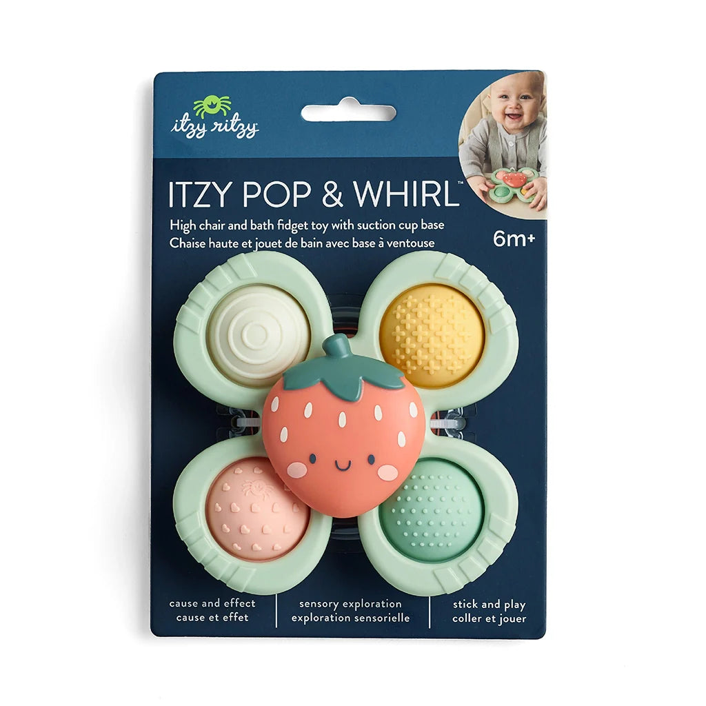 Itzy Ritzy Itzy Pop & Whirl Bath + Travel Toy | Strawberry