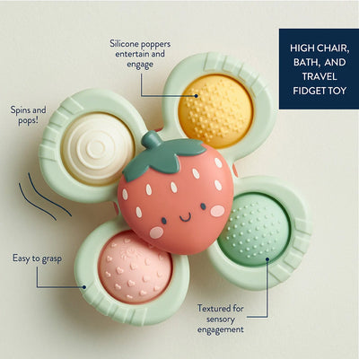 Itzy Ritzy Itzy Pop & Whirl Bath + Travel Toy | Strawberry