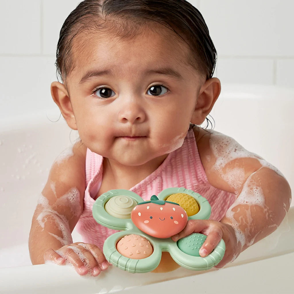 Itzy Ritzy Itzy Pop & Whirl Bath + Travel Toy | Strawberry